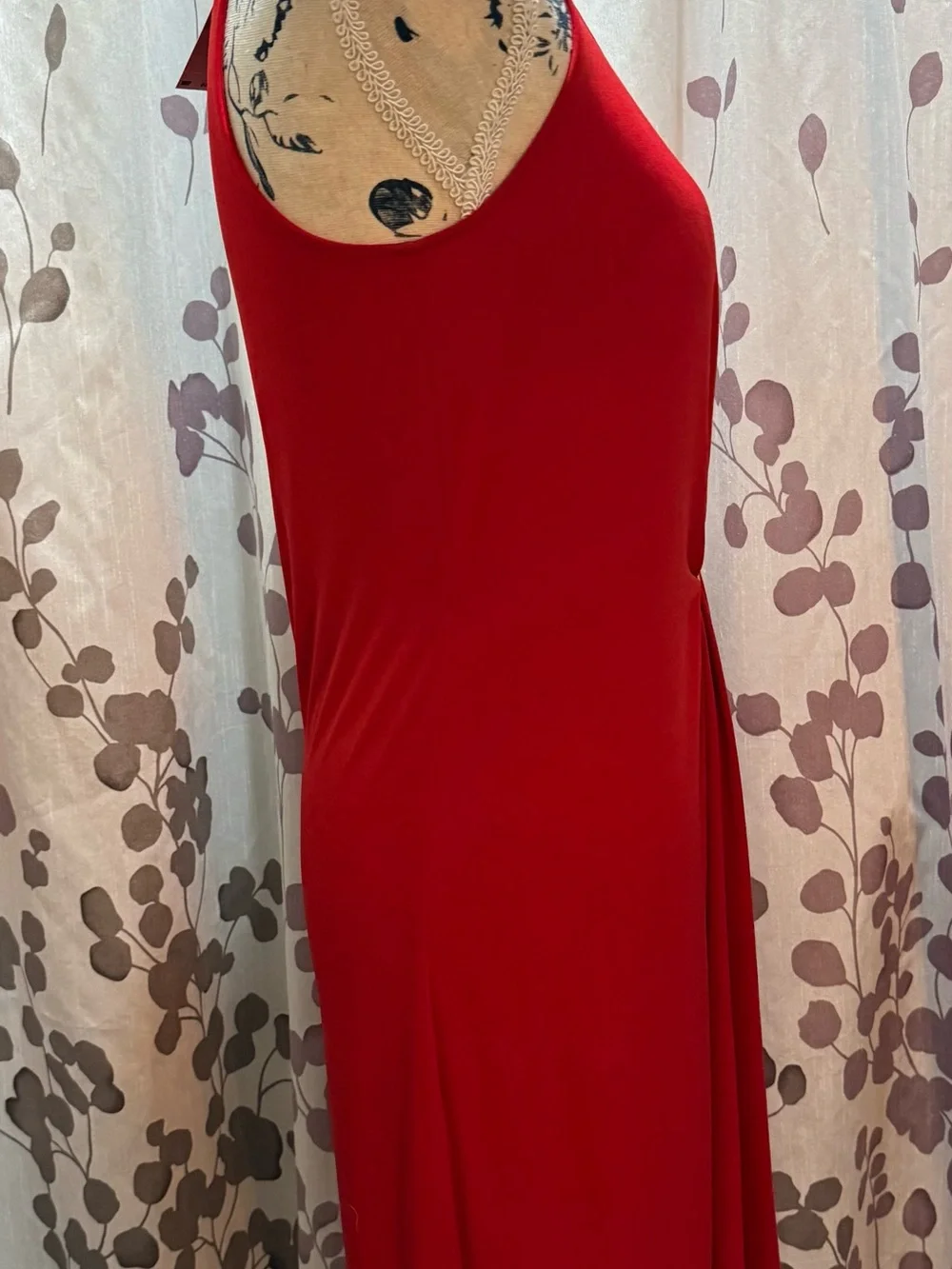 Sleeveless Red Twist-Front Dress-Michael Michael Kors (small) NWT - Picture 6 of 12